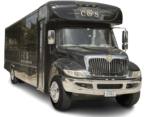 High-capacity bus providing premium group transportation by C&S Executive