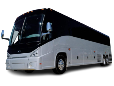 56-passenger luxury motorcoach for group transportation in Dallas–Fort Worth